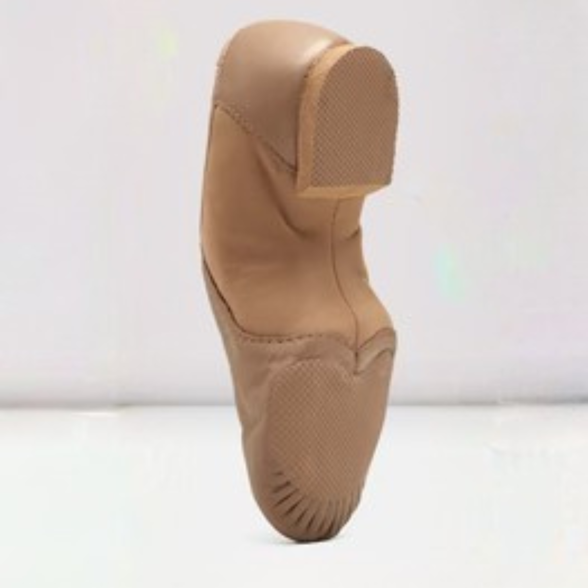 Bloch S0495GL Ladies Neo-Flex Slip On Leather Jazz Shoes Tan
