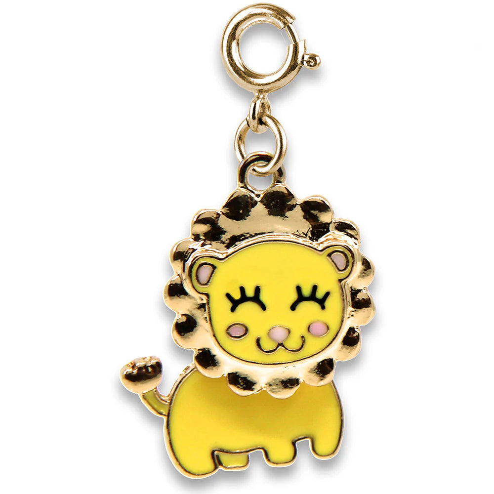 Gold Swivel Lion (yellow) charm