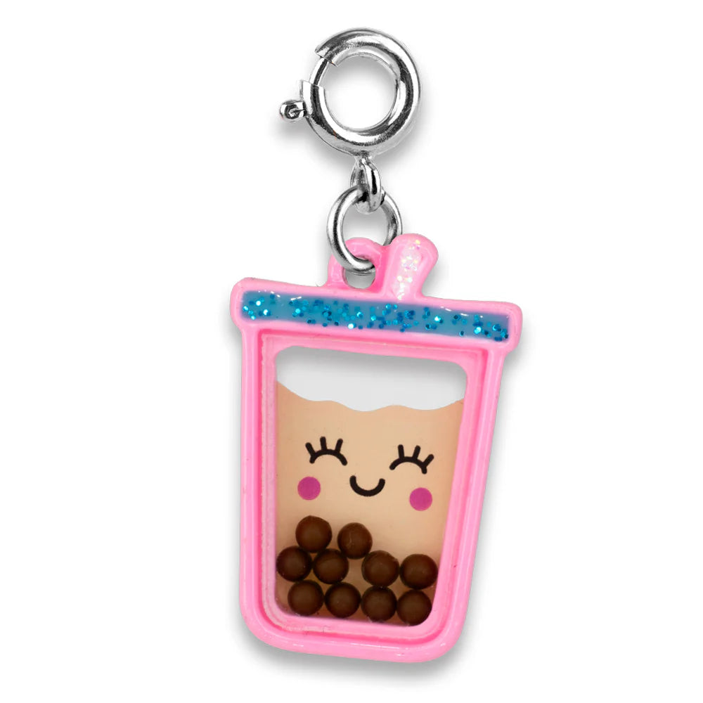 Pink Bubble Tea Shaker Charm