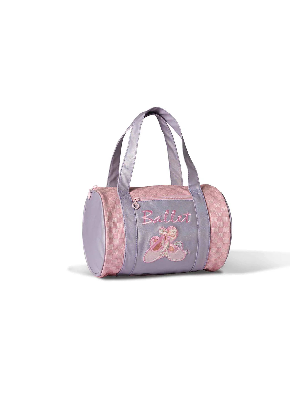 Pink and purple ballet duffle bag.