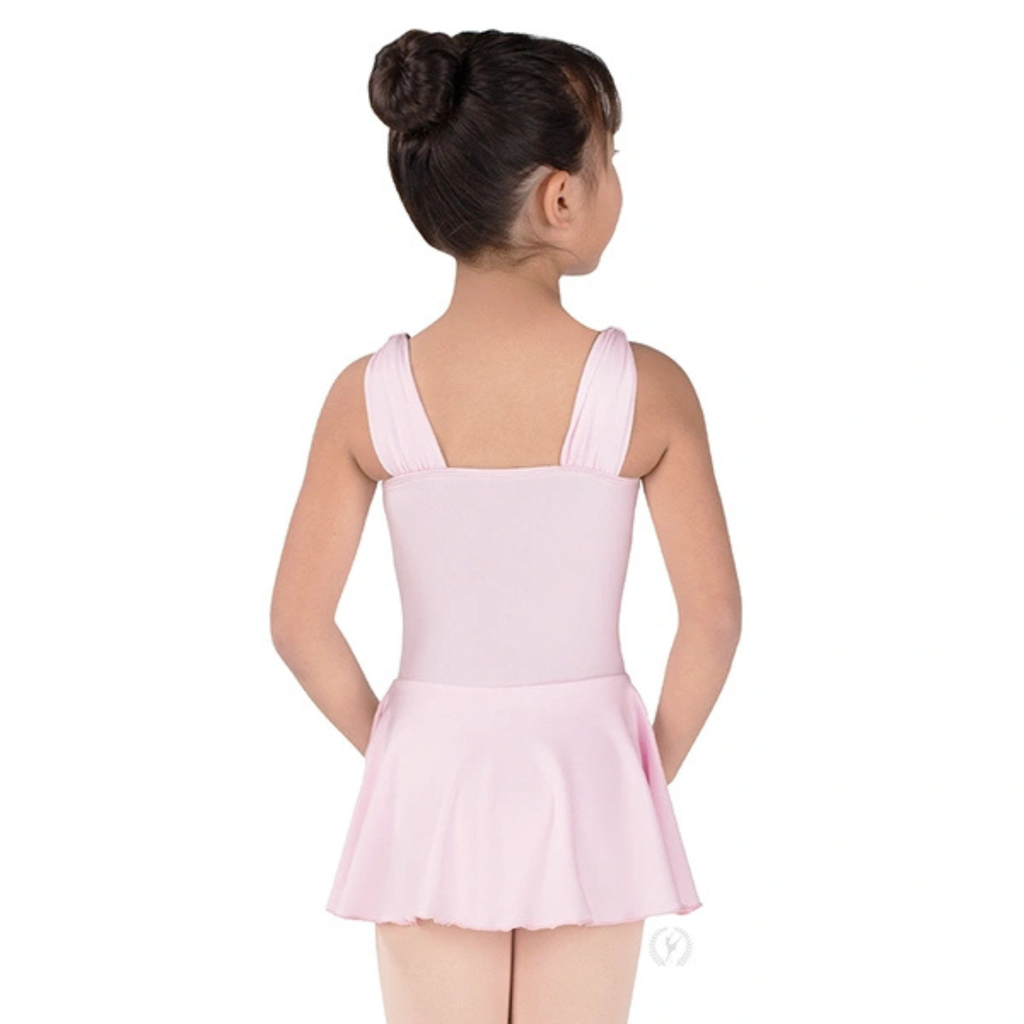 Girls/child pink/black/blue/purple bow tank dance dress