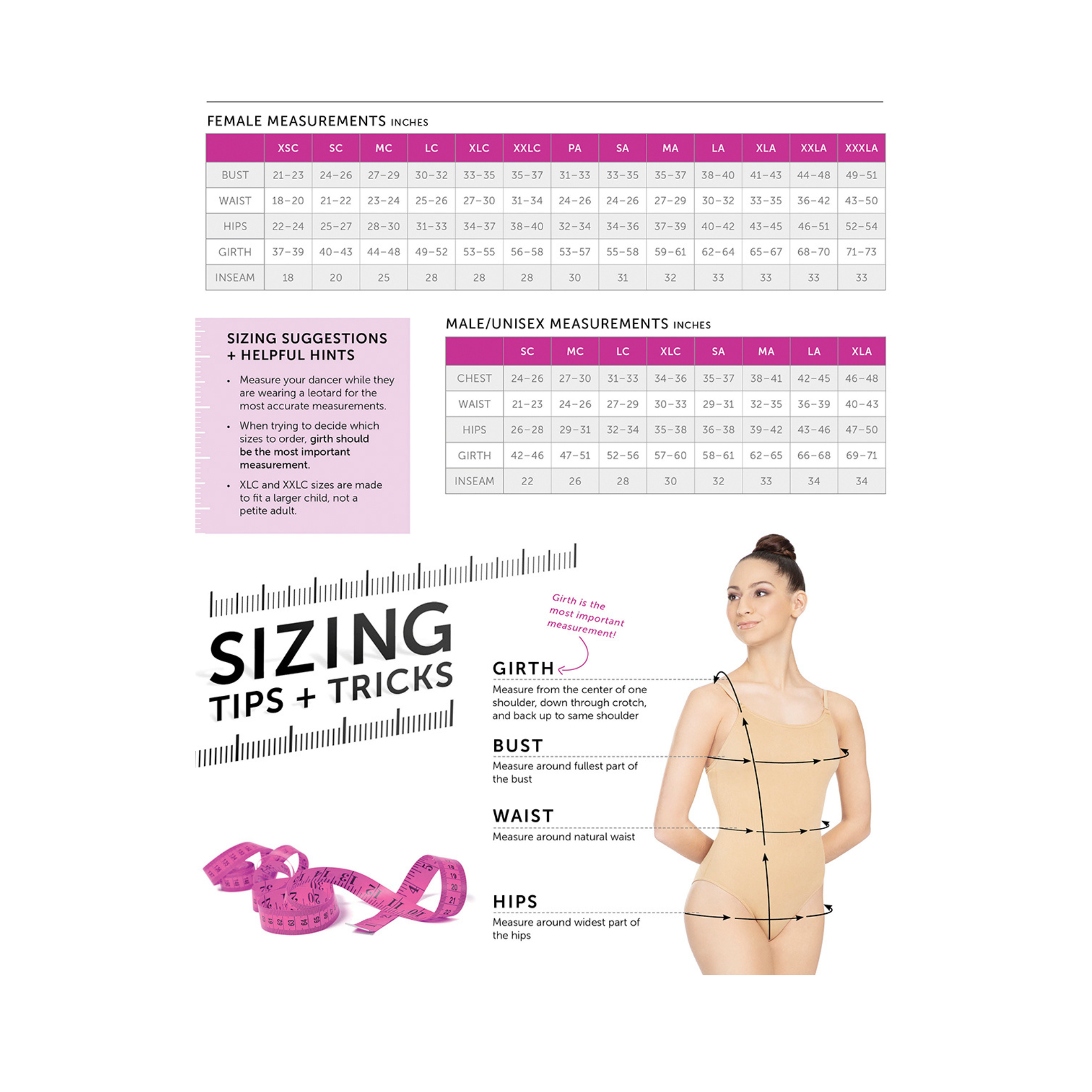 Revolution Clothing Size Chart All